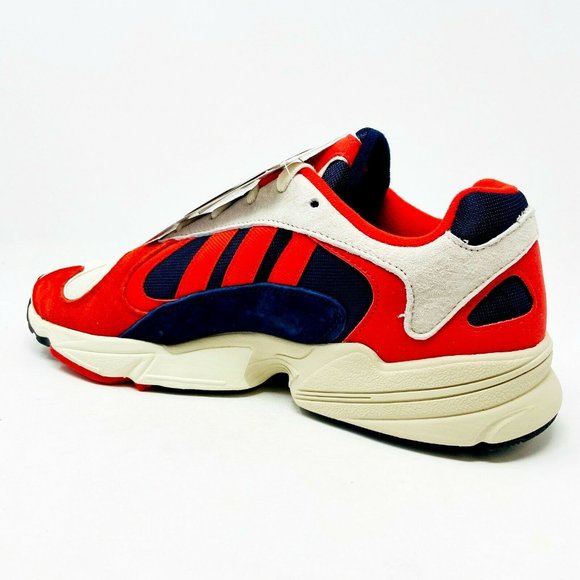 Adidas Yung 1 Goku Chalk White Red Collegiate Navy Mens Sneakers B37615 - Picture 3 of 5